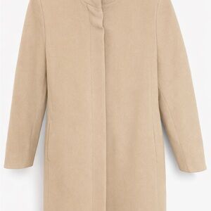 Vintage Hilary Radley High Neck Wool Cream Color Women's Coat